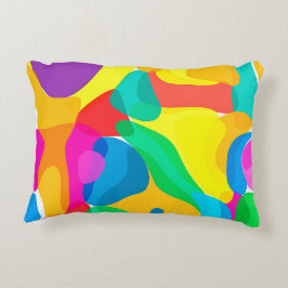 Circus Colors Chaos Abstract Kunstpatroon Accent Kussen