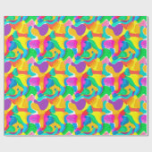 Circus Colors Chaos Abstract Kunstpatroon Cadeaupapier (Vlak)