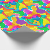 Circus Colors Chaos Abstract Kunstpatroon Cadeaupapier (Hoek)
