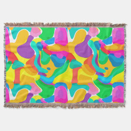 Circus Colors Chaos Abstract Kunstpatroon Deken