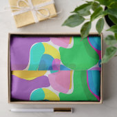 Circus Colors Chaos Abstract Kunstpatroon Tissuepapier (Geschenk)