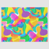Circus Colors Chaos Abstract Kunstpatroon Tissuepapier (Voorkant)