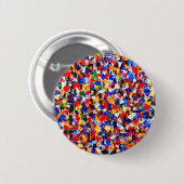 CIRCUS COLORS RONDE BUTTON 5,7 CM (Voorkant /achterkant)