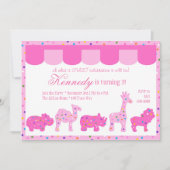 Circus Cookies uitnodiging (Voorkant)