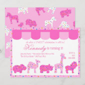 Circus Cookies uitnodiging (Voorkant / Achterkant)