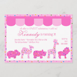 Circus Cookies uitnodiging