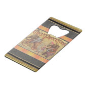 Circus Creditkaart Flessenopener (Achterkant Gekanteld)