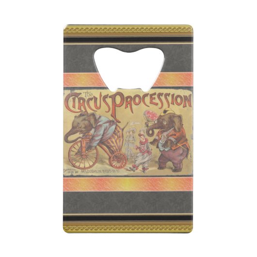 Circus Creditkaart Flessenopener (Achterkant)