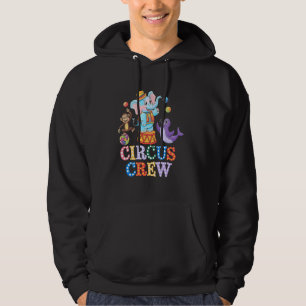 Circus Crew Carnaval Fair Olifant Seal Monkey Jug Hoodie