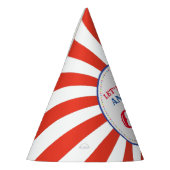 Circus Cute Colorful 1st Birthday Party Thema Feesthoedjes (Links)