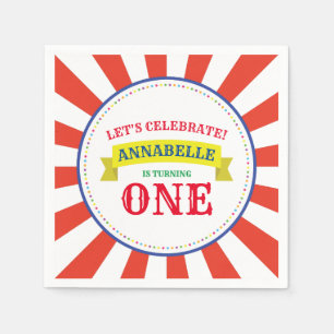 Circus Cute Kind Birthday Party  Servet