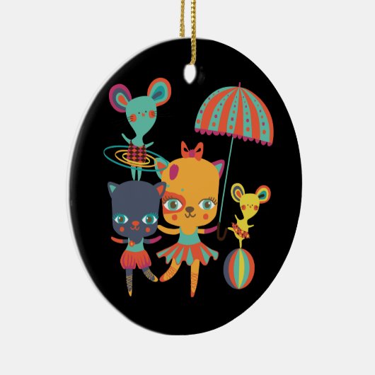 Circus Cuties Keramisch Ornament (Rechts)