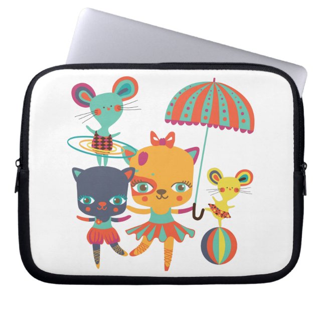 Circus Cuties Laptop Sleeve (Voorkant)