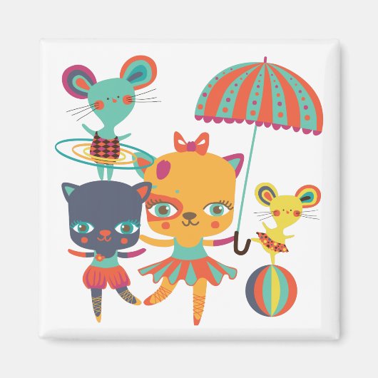Circus Cuties Magneet (Voorkant)