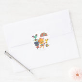 Circus Cuties Ronde Sticker (Envelop)