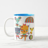 Circus Cuties Tweekleurige Koffiemok (Links)