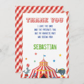 CIRCUS DANK JE KAART (Voorkant / Achterkant)