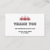  Circus Dank u Baby shower Informatiekaartje (Voorkant)