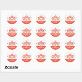 Circus dank u sticker, Carnaval Ronde Sticker (Vel)