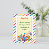 Circus Dankuwel Opmerking Bedankkaart (Staand voorkant)