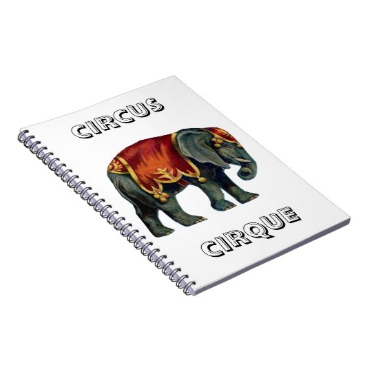  circus dat olifantencircus opvoert, notitieboek (Rechterzijde)