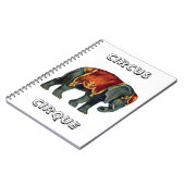  circus dat olifantencircus opvoert, notitieboek (Linkerzijde)