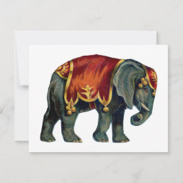  circus dat olifantencircus opvoert, notitiekaartje