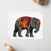  circus dat olifantencircus opvoert, notitiekaartje (Voorkant / Achterkant in situ)