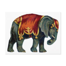  circus dat olifantencircus opvoert, poste