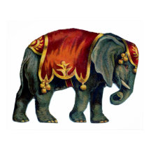  circus dat olifantencircus opvoert, poste