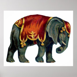  circus dat olifantencircus opvoert, poste poster