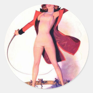 Circus Days Film Fun  Kunst Ronde Sticker
