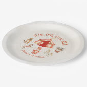 Circus dier eerste verjaardag papieren bordje (Gekanteld)