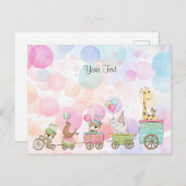 Circus Dieren Ansichtkaart Briefkaart (Voorkant / Achterkant)