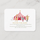 Circus Dieren Boeken voor baby Informatiekaartje (Voorkant)