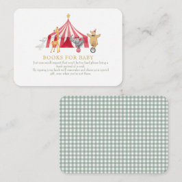 Circus Dieren Boeken voor baby Informatiekaartje
