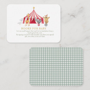 Circus Dieren Boeken voor baby Informatiekaartje