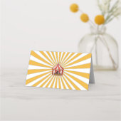 Circus dieren Carnaval plaats kaarten voor buffet Plaatskaartje (Achterkant)