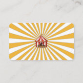 Circus dieren Carnaval plaats kaarten voor buffet Plaatskaartje (Achterkant)