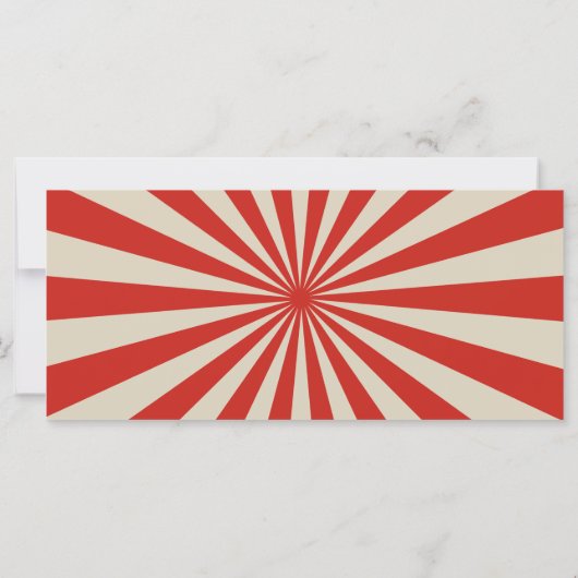 Circus Dieren Carnaval Ticket Verjaardag Uitnodigi (Achterkant)