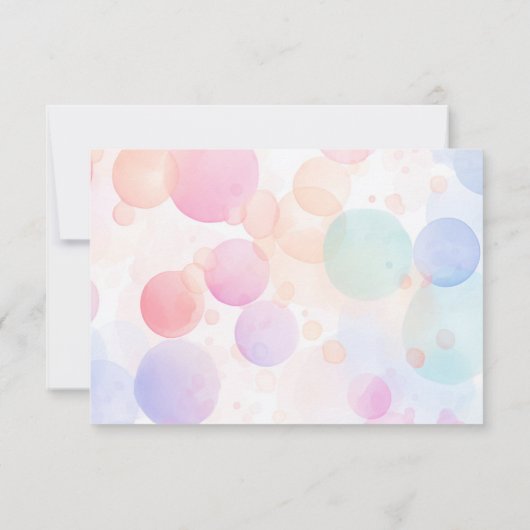 Circus dieren dank u kaart (Achterkant)