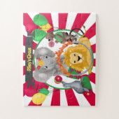 Circus Dieren Leuke Kinderen Verjaardag Jigsaw Puz Legpuzzel (Verticaal)