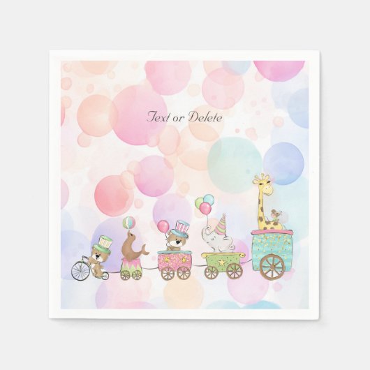 Circus Dieren Servetten (Voorkant)