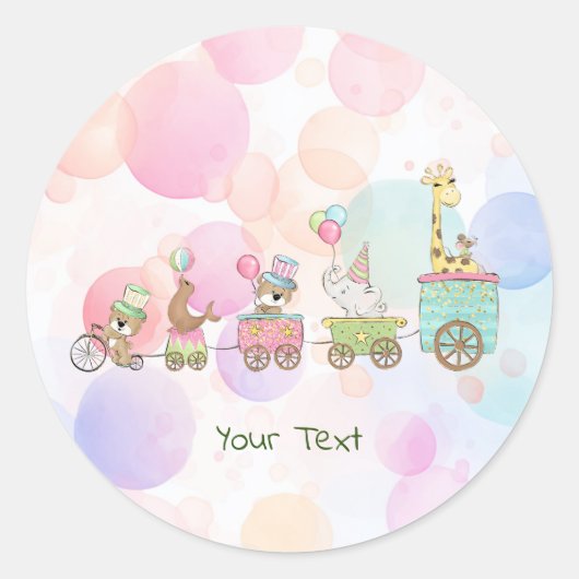 Circus Dieren Sticker (Voorkant)