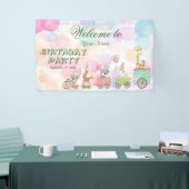 Circus Dieren Verjaardag Welkom Spandoek (Beurs)