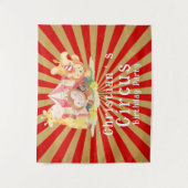 Circus Dieren Verjaardagsfeestje Wandkleed (Voorkant)