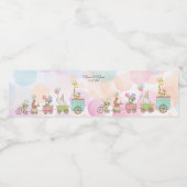 Circus Dieren Waterfles Etiket (Enkel label)