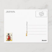 Circus Dog met Hula Hoop Briefkaart (Achterkant)