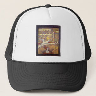 Circus door Georges Seurat, Vintage-Pointillisme K Trucker Pet
