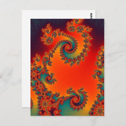 Circus Double Spiral Briefkaart (Voorkant / Achterkant)